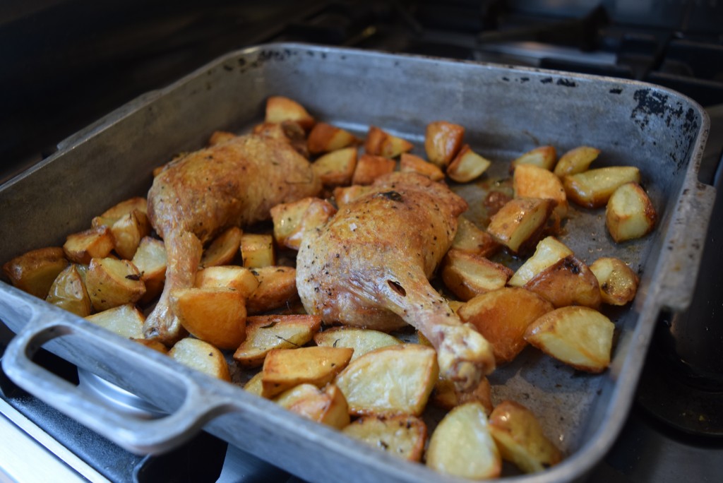 Roasted-duck-potatoes-thyme-lucyloves-foodblog