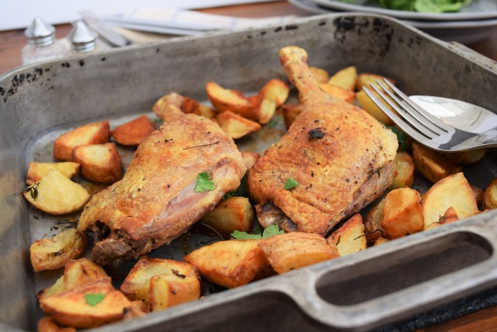 Roasted-duck-potatoes-thyme-lucyloves-foodblog