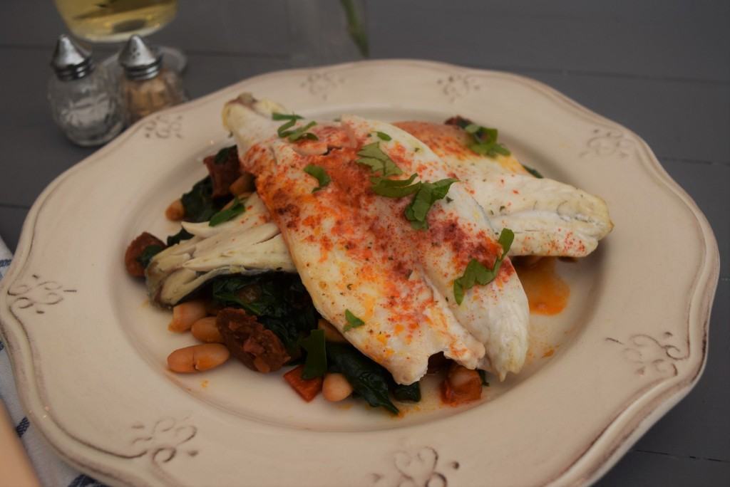 Grilled-fish-bean-spinach-lucyloves-foodblog