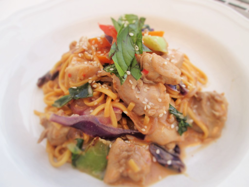 Chicken-peanut-noodles-lucyloves-foodblog